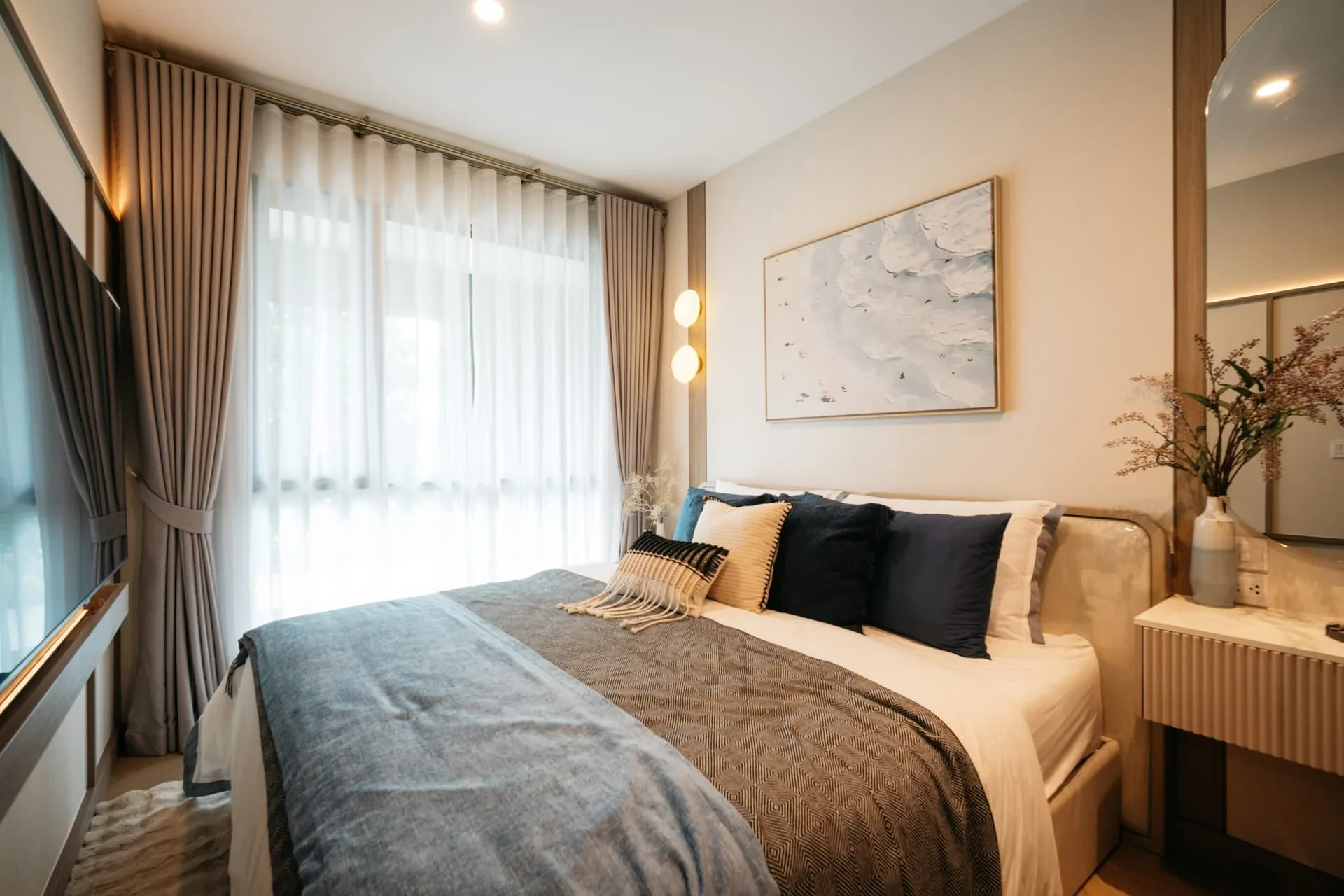 The Title Balcony: primary bedroom